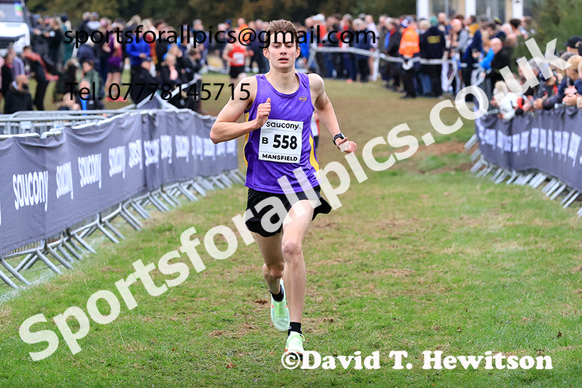 Junior Mens 2024 National Cross Country Relays, Berry Hill Park, Mansfield.   Photo: David T. Hewitson/Sports for All Pics